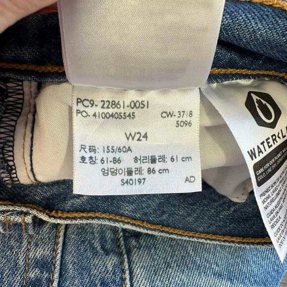 Levi's Wedgie Fit Ankle Jeans Premium Denim Size 24 - Picture 11 of 16